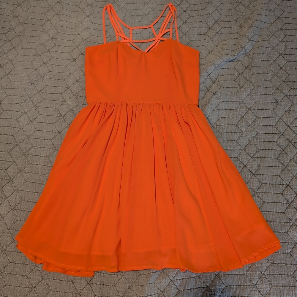 Keepsake The Label Orange Strappy Dress